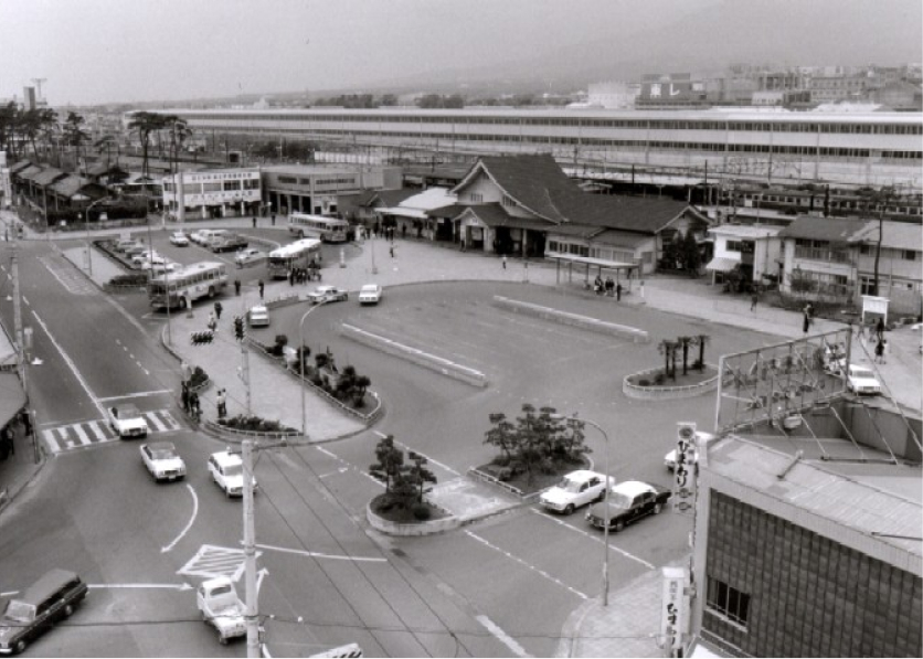三島広小路駅前 昭和46年の写真